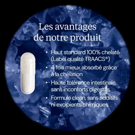 Magnésium bisglycinate - Flacon de 60 gélules
